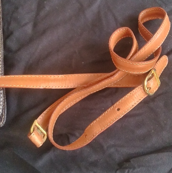 MARIO VALENTINO brown leather vintage 2 way 3way shoulder bag crossbody clutch - Picture 8 of 12